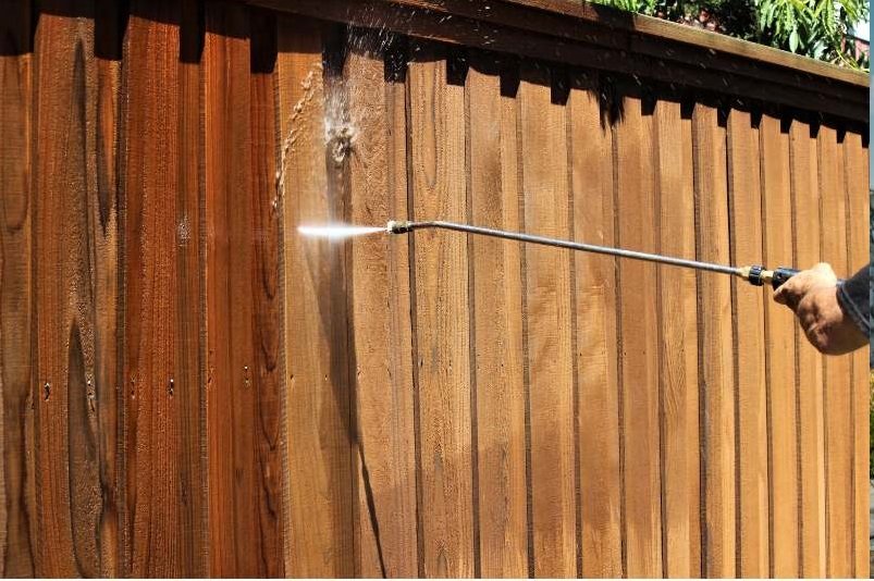 Pressure Washing Fence