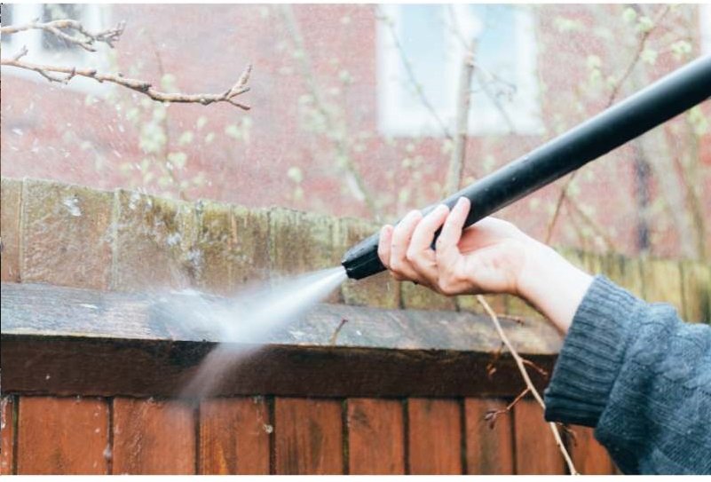 Pressure Washing Fence