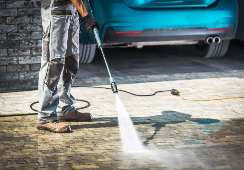 Pressure Washing Driveway