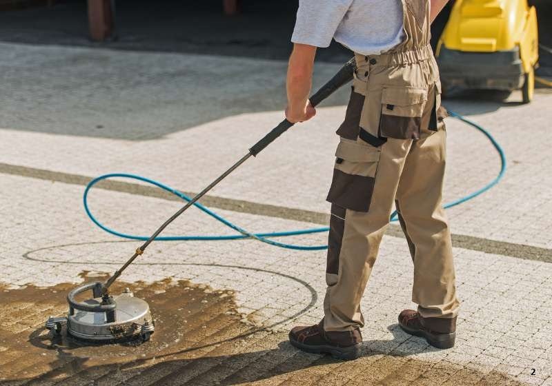 Pressure Washing Driveway