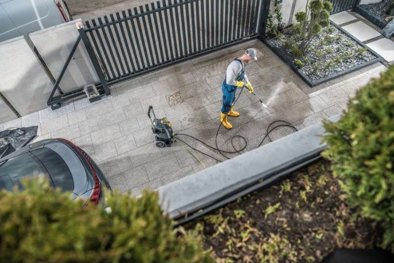 Pressure Washing Driveway