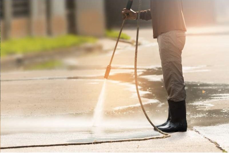 Pressure Washing Driveway