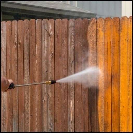 Pressure Washing Fence